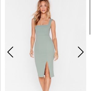 Nasty Gal green dress brand new with tags
